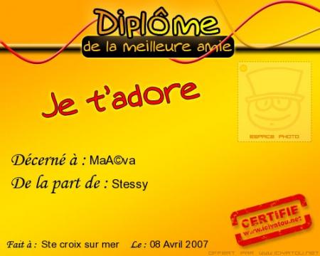 POur tOi ce diplOme!!